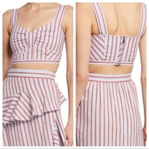 Derek Lam 10 Crosby striped camisole bra crop top